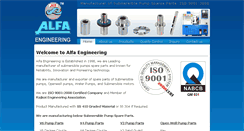 Desktop Screenshot of alfaengpumpspares.com